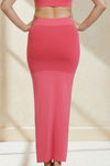 Zivame All Day Flared Mermaid Reversible Saree Shapewear - Red N Pink — thumbnail 4